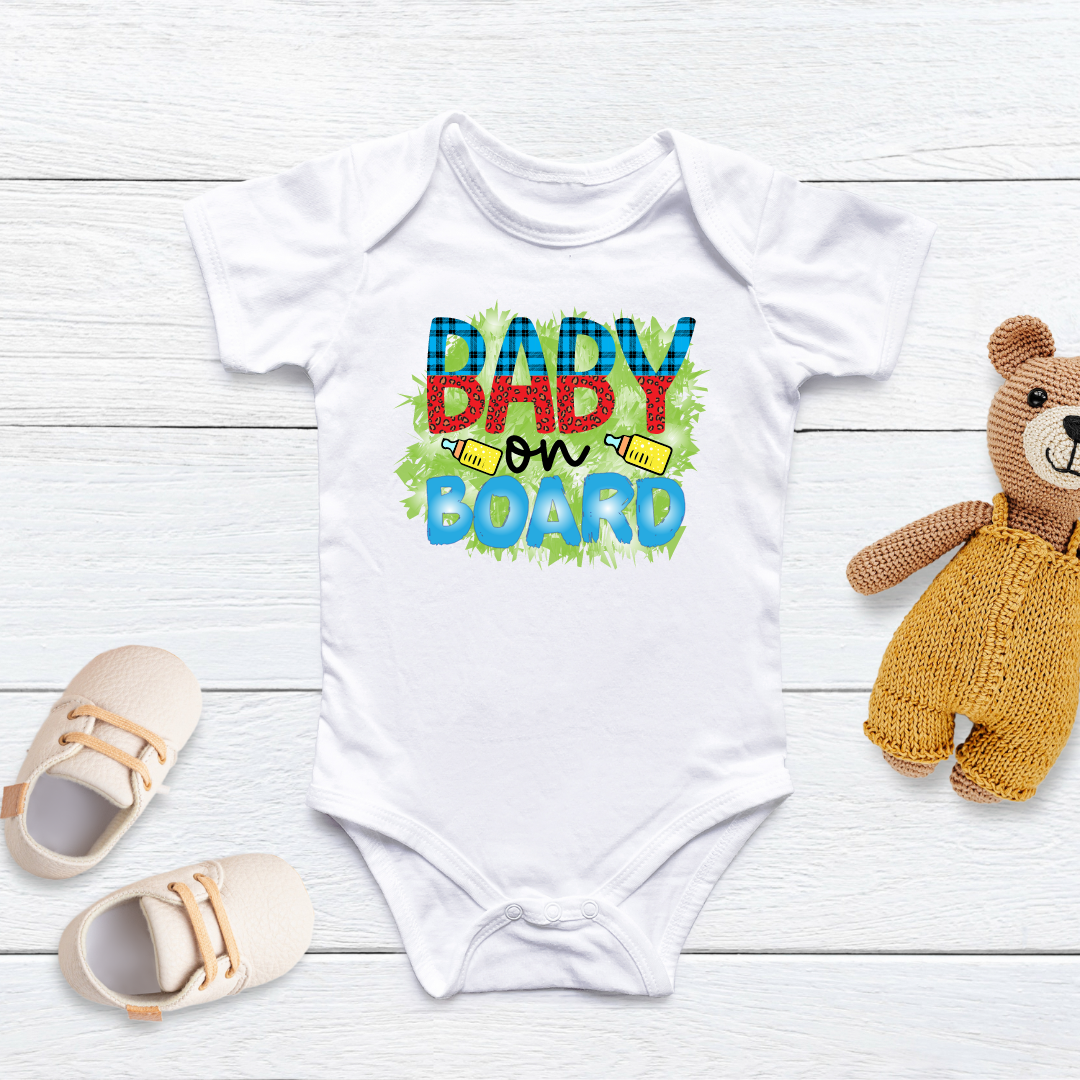 Baby on Board Birth Announcement Onesies for Infant | Coming Soon Onesie