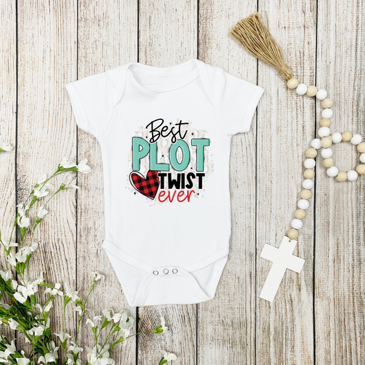 Best Plot Twist Onesies for Newborn | Pregnancy Announcement Onesie