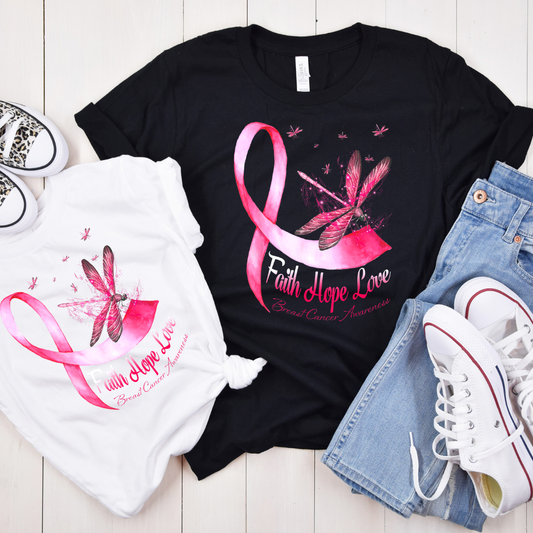 Breast Cancer Awareness, No One Fights Alone, Pink, Fight Like A Girl, Women's T-Shirt; Pink Ribbon