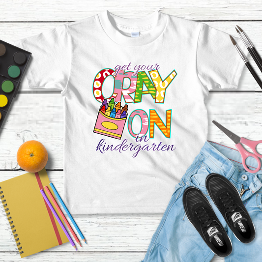 Crayon kindergarten T shirt | Preschool Graduation Baby Shirts