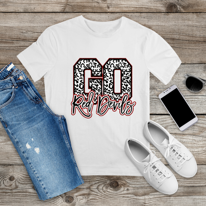 Buy Go Red Devils Cotton T-Shirt for Men and Women, Tee Clothing