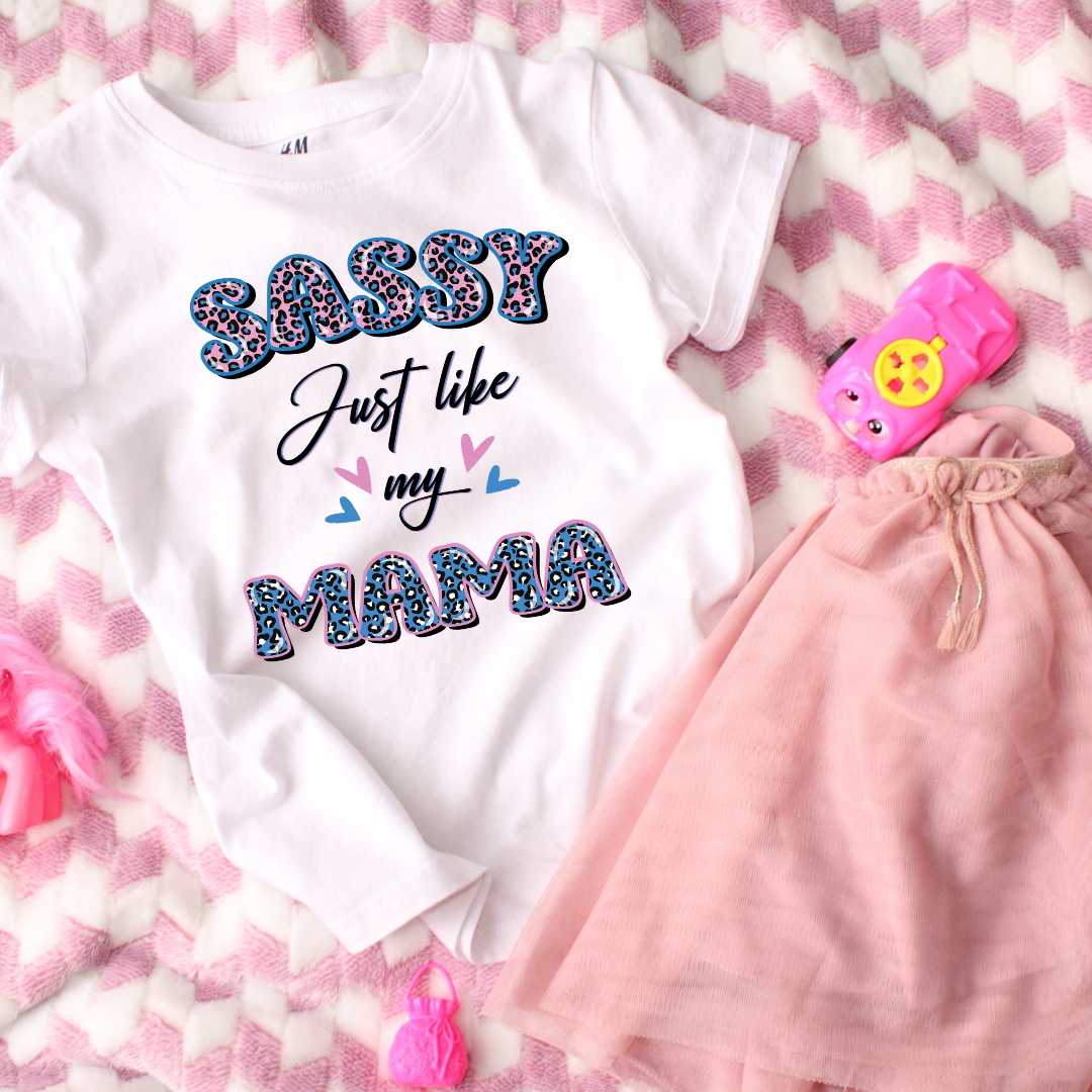 Sassy Like My Mama Tee | Toddler Short Sleeve Mom Love T-shirts