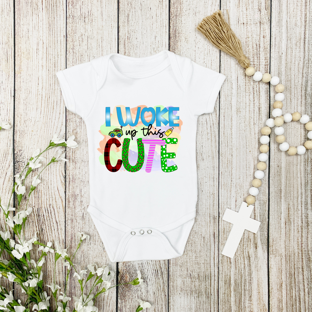 Buy Woke up Cute Onesie Best Presents for Newborn Bodysuit