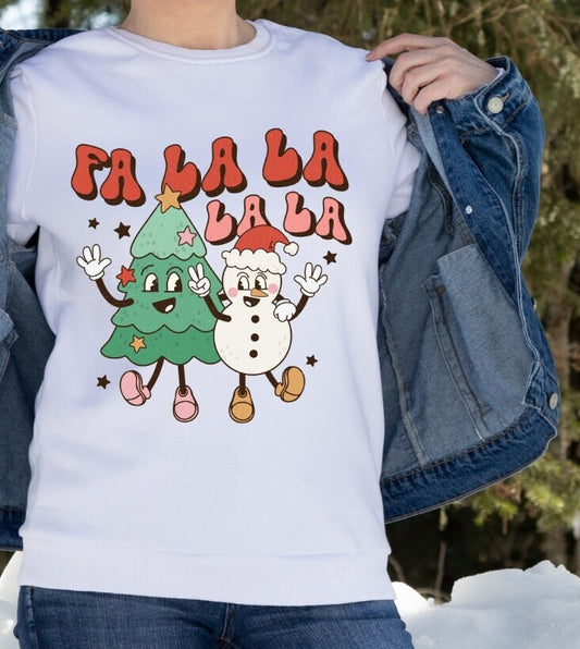 Fa La La La La  T-shirt, Funny Christmas Shirt, Christmas Gift Shirt, Christmas Gift For Her; Hoodie, Sweatshirt